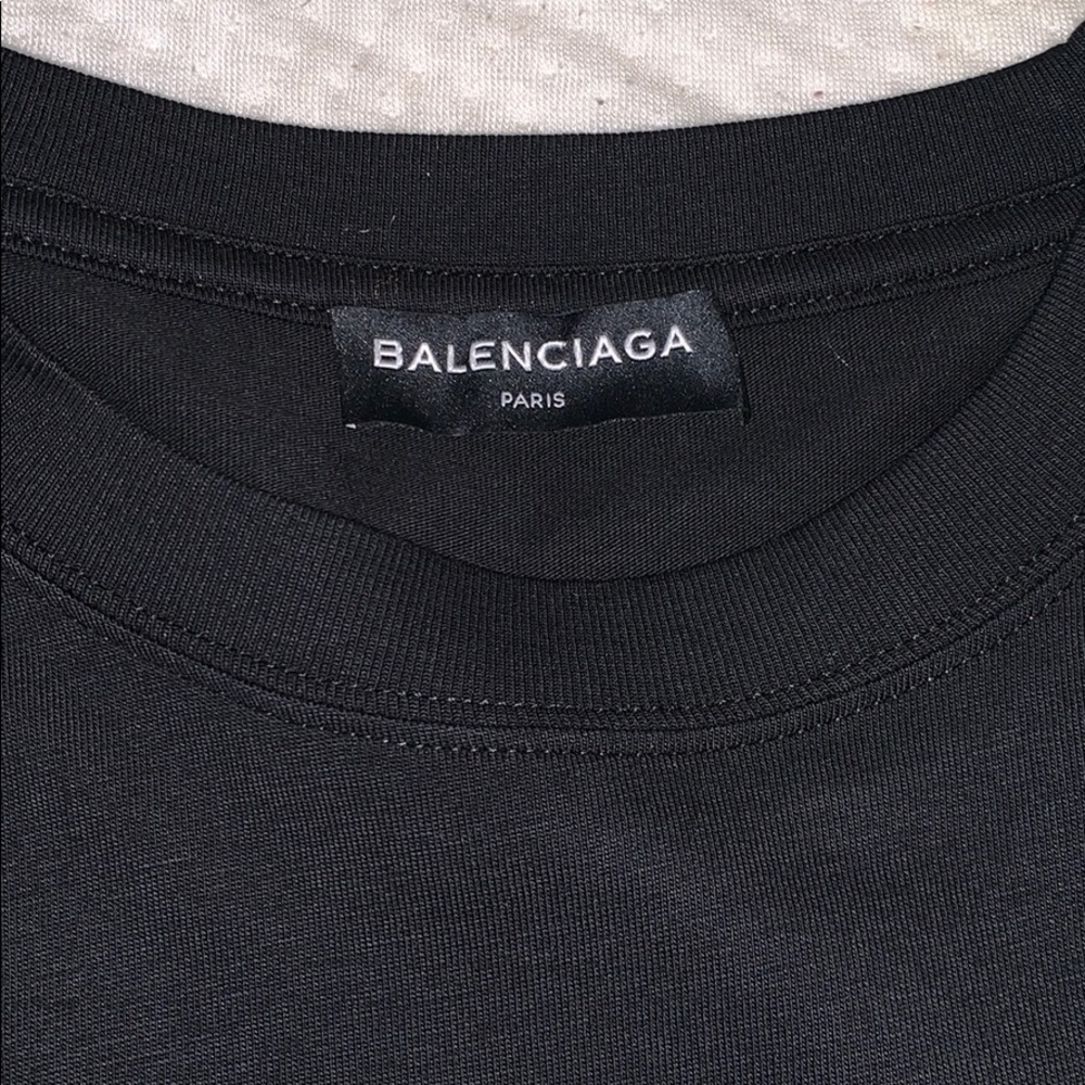 Oversized Balenciaga logo printed t-shirt